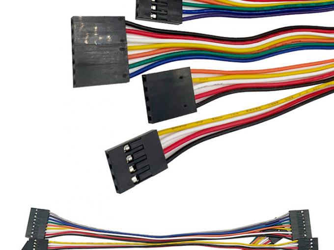 2p 3p 4p 5p 6p 7p 8p 9p 10p Fêmea para Fêmea 2.54mm Dupont conector cinta Jumper fio 3