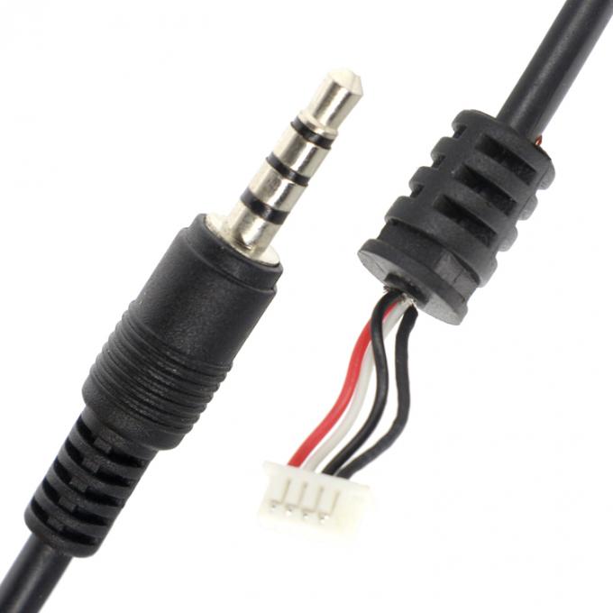 Fabrica personalizada 1M 2M 3M 3.5mm TRRS Audio DC Jack para JST 2.0mm 2.54mm Pitch Assembly Cable 1