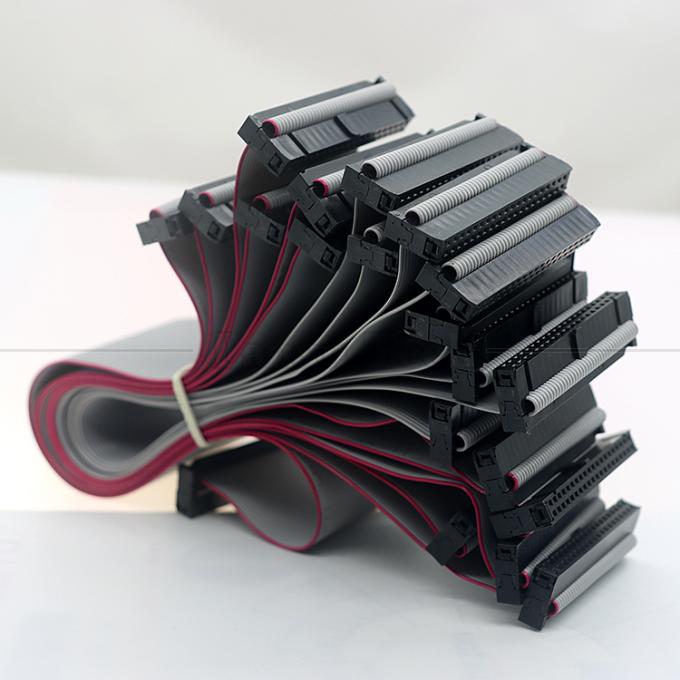 6 8 10 12 14 16 18 20 24 26 30 32 34 40 50 60 64 PIN 1,27 mm Pitch IDC 2,54 mm 2,0 mm Conector Cable de fio de fita plana cinza 1