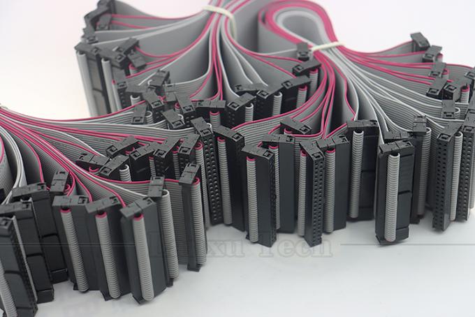 6 8 10 12 14 16 18 20 24 26 30 32 34 40 50 60 64 PIN 1,27 mm Pitch IDC 2,54 mm 2,0 mm Conector Cable de fio de fita plana cinza 2