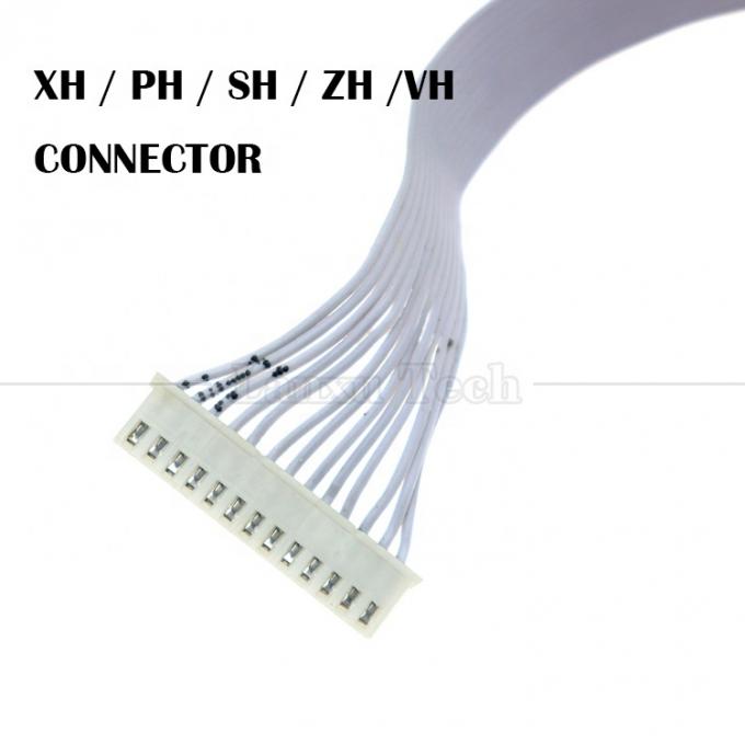 JST 2.54 2.0 1.0 Pitch Female PH XH ZH SH VH Flat Ribbon Cable para computador Painel LCD de disco rígido 2