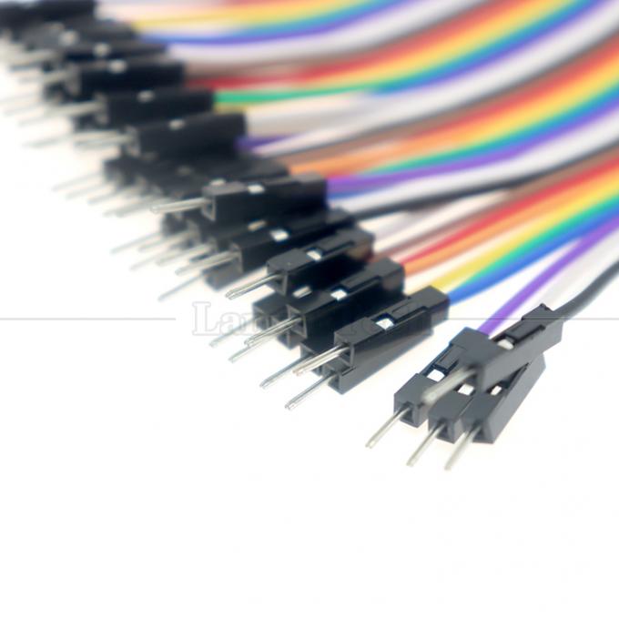 10cm 20cm 30cm 40 Pin Homem para Homem Mulher para Mulher Dupont GPIO Painel Rainbow Ribbon Jumper Cabos para Raspberry Pi 3