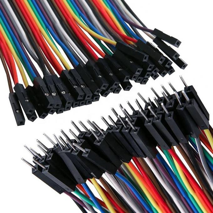 40 PIN Conector Dupont de macho a fêmea Painel Jumper Wire GPIO Cable para Arduino 7