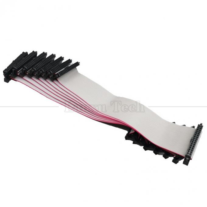 IDC 2.54mm Conector 8 10 12 14 16 18 20 30 40 50 60 PIN 1.27mm Pitch Grey Flat Ribbon Cable 9