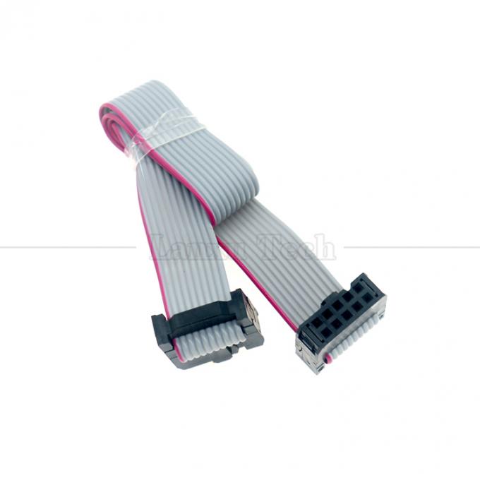 Mulher para Mulher 10 PIN 1,27mm Pitch IDC 2,54mm Conector GPIO Cable de fio de fita plana cinza para discos rígidos CD Raspberry Pi 3