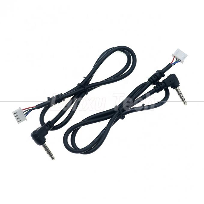 Customization OEM Ângulo de 90 graus 4 pólos 3.5mm TRRS Jack áudio estéreo para JST XH PH SH VH MX cabo de conector 0