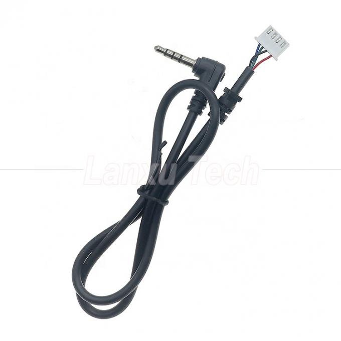 Customization OEM Ângulo de 90 graus 4 pólos 3.5mm TRRS Jack áudio estéreo para JST XH PH SH VH MX cabo de conector 1