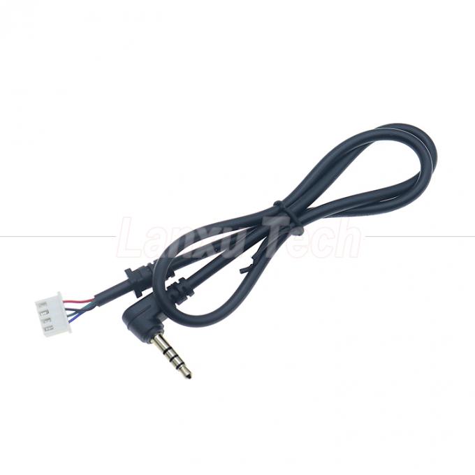 Customization OEM Ângulo de 90 graus 4 pólos 3.5mm TRRS Jack áudio estéreo para JST XH PH SH VH MX cabo de conector 3