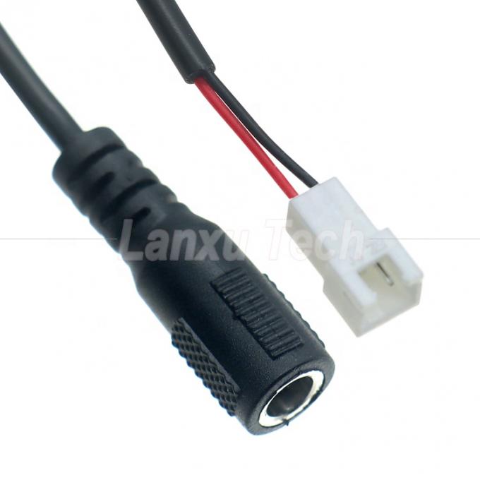 Customization OEM DC Feminino 5.5x2.1mm Jack de barril para JST 2 PIN XH 2.54mm Pitch Feminino Conector Harness Cable 1