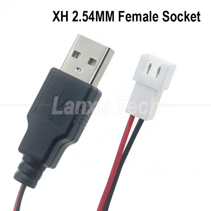 USB Tipo A Macho para JST XH 2.54 Pitch 2 Pin Female Socket Cable 2