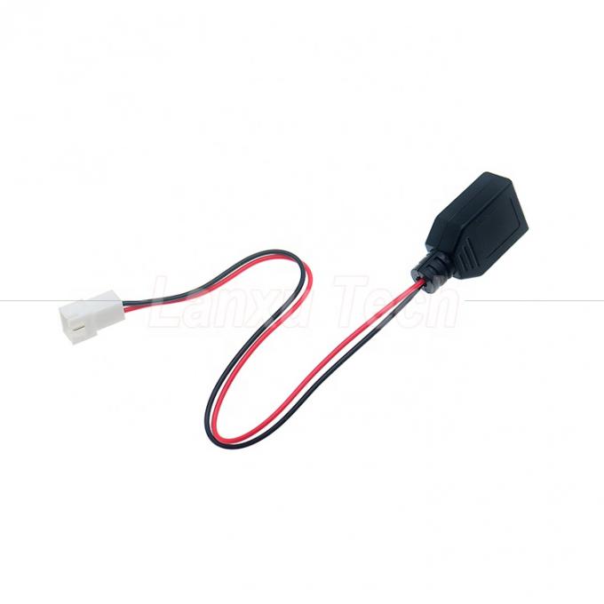 USB Tipo A Fêmea para JST XH 2.54 Pitch 2 Pin Fêmea Socket Cable 4