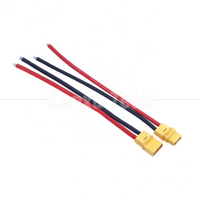 12AWG 16AWG 100mm 150mm 200mm XT30U XT60 XT60H XT90 Conector macho Fêmea para fios nus Arnês de cabo final para bateria de motor Fpv 2