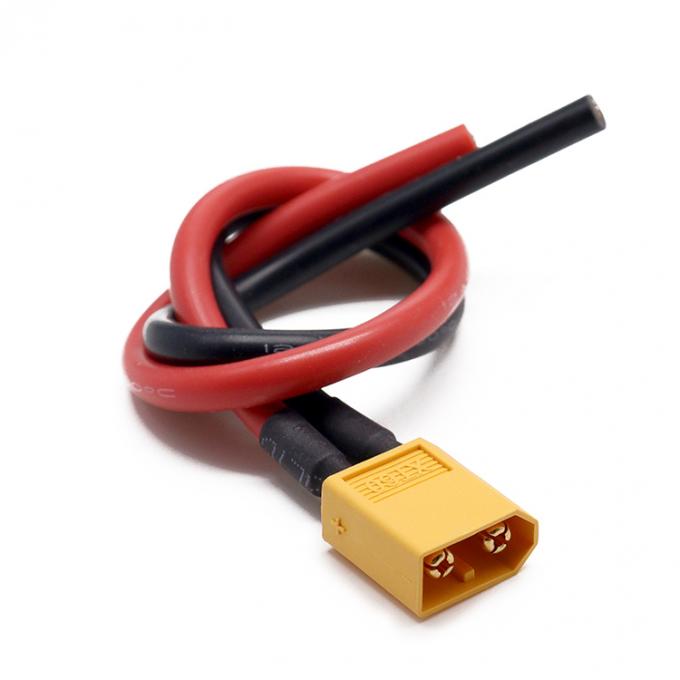 12AWG 16AWG 100mm 150mm 200mm XT30U XT60 XT60H XT90 Conector macho Fêmea para fios nus Arnês de cabo final para bateria de motor Fpv 5
