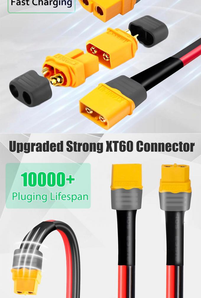 10AWG 12AWG Homem para Mulher XT60 XT60H Conector Cable de Adaptador de Extensão para Bateria RC Power Station Painel Solar 3