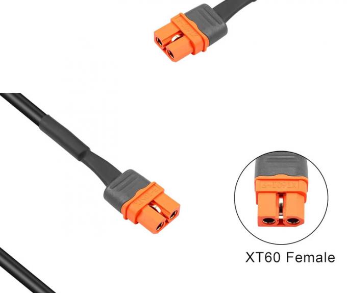 DC 5.5x2.1mm 5.5x2.5mm Plug Jack de barril masculino para XT60 Conector de bateria Cabo de fio para painel solar FPV 2