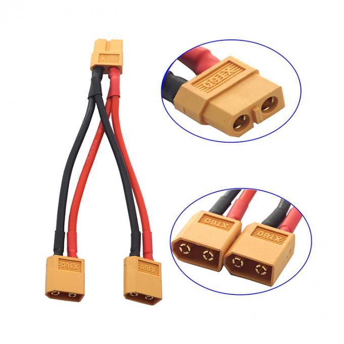 14AWG XT60 1 Fêmea para Homem Y Splitter Extension Cable para RC Lipo Battery 1