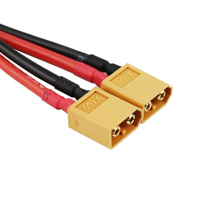 14AWG XT60 1 Fêmea para Homem Y Splitter Extension Cable para RC Lipo Battery 3