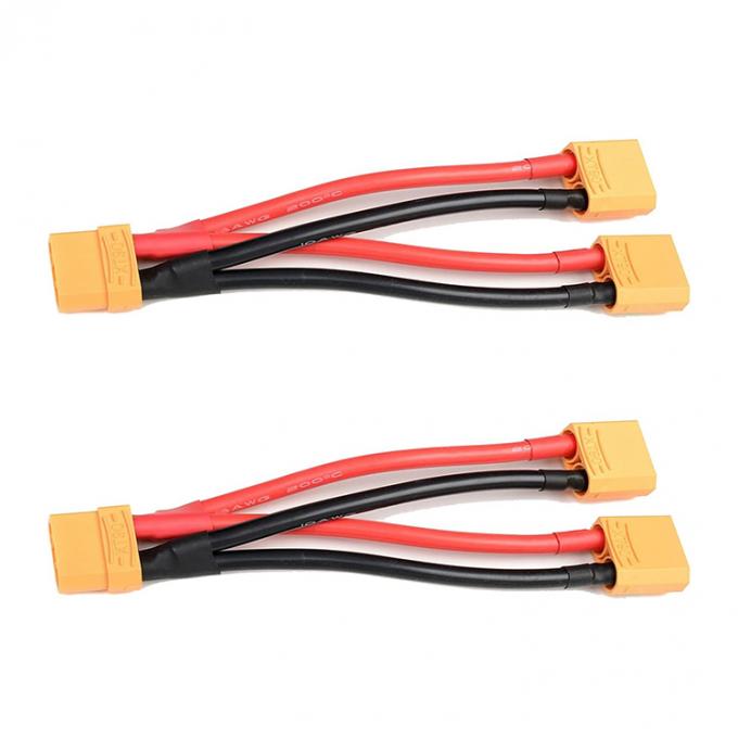 14AWG XT60 1 Fêmea para Homem Y Splitter Extension Cable para RC Lipo Battery 4