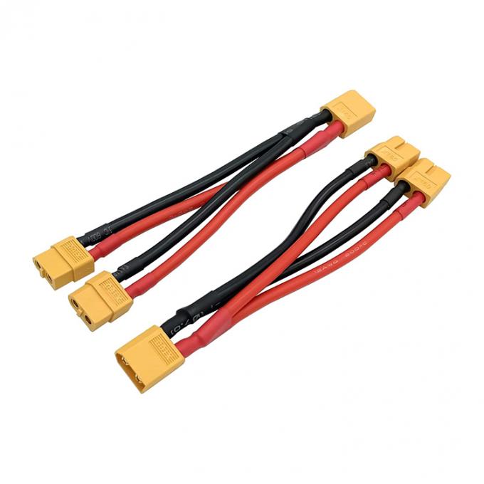 14AWG XT60 1 Homem para 2 Mulher Y Splitter Extension Cable para bateria RC Lipo 2