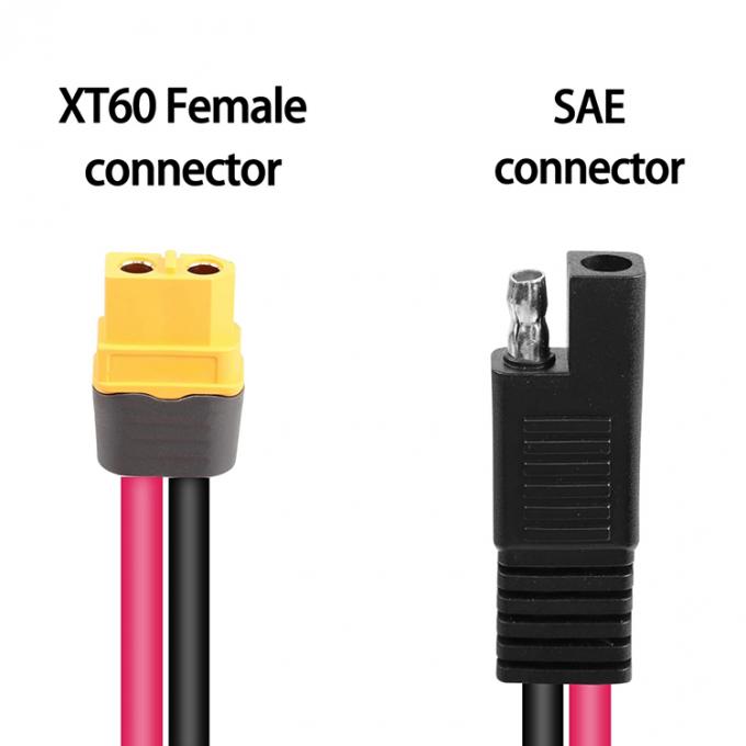 12AWG SAE para XT60 Conector Adaptador Cable de Extensão para Estação de Energia Solar Gerador Lipo Bateria 2
