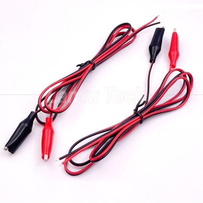 12v Preto Vermelho Teste Elétrico Leads Jumper Wire Alligator Crocodile Clips Cable 0