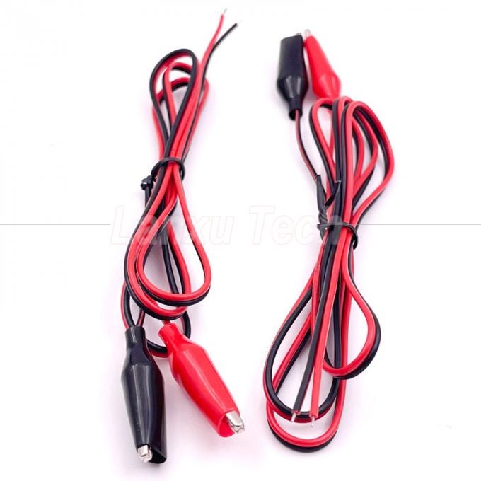 12v Preto Vermelho Teste Elétrico Leads Jumper Wire Alligator Crocodile Clips Cable 3