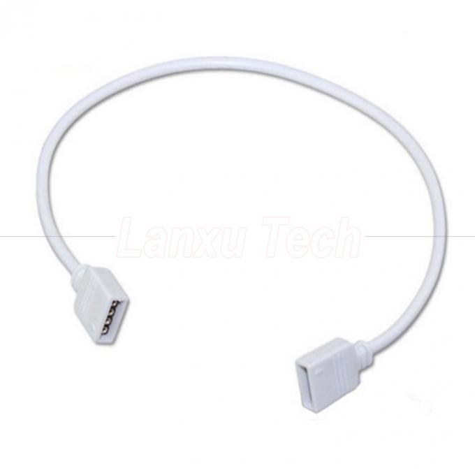 Cable de extensão de conector RGB de 4 pines de mulher para mulher para 5050 3528 2835 LED Light 2