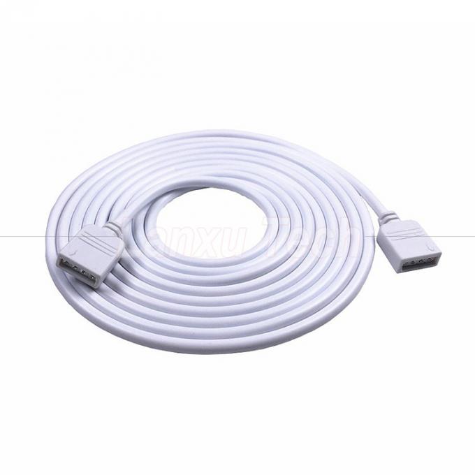 Cable de extensão de conector RGB de 4 pines de mulher para mulher para 5050 3528 2835 LED Light 0