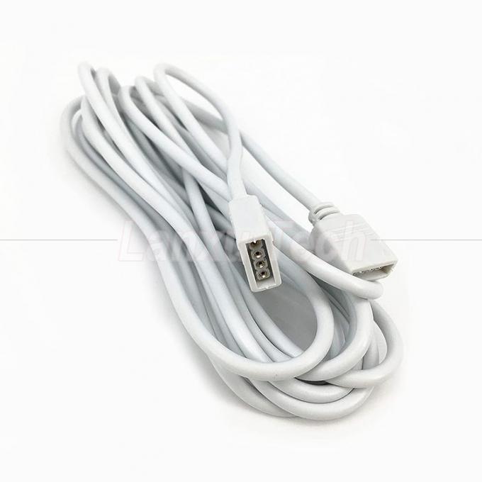 Cable de extensão de conector RGB de 4 pines de mulher para mulher para 5050 3528 2835 LED Light 3
