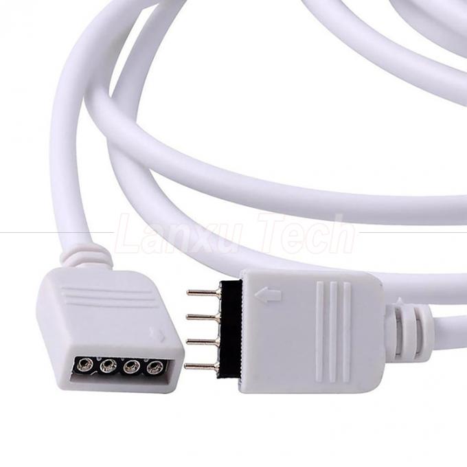 Cable de extensão de conector RGB de 4 pines de mulher para mulher para 5050 3528 2835 LED Light 4