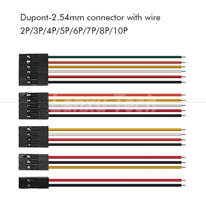 10cm 20cm 30cm 50cm 2 Pin 3 4 5 6 8 10 Pin Dupont 2.54mm Conector Cable Jumper Wire Harness 0