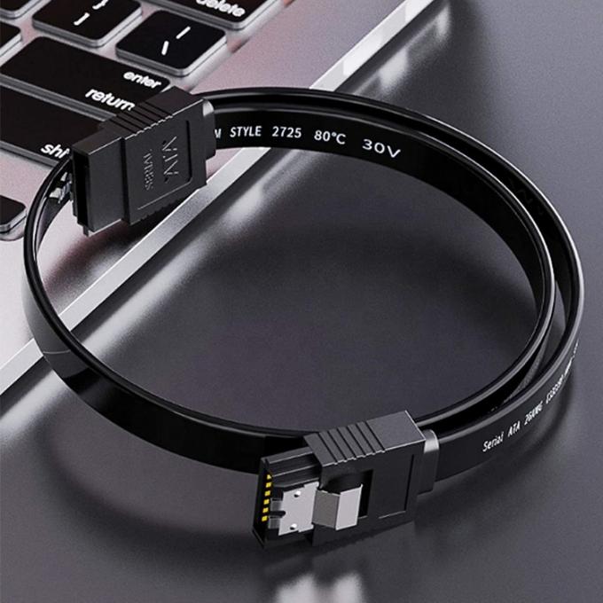 Alta velocidade 6Gbps taxa de dados Sata cabo de alimentação para disco rígido HDD SSD 6