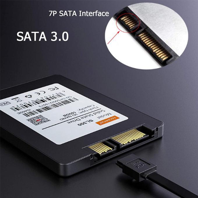 Alta velocidade 6Gbps taxa de dados Sata cabo de alimentação para disco rígido HDD SSD 8