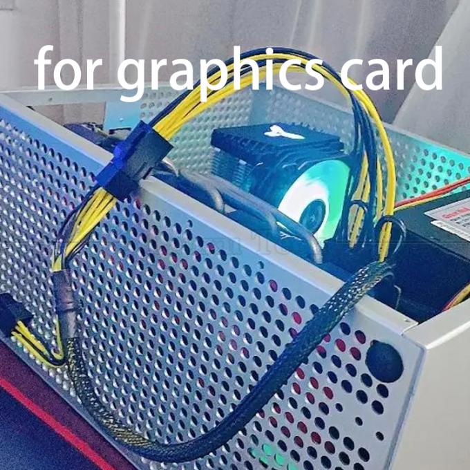 18AWG Pure Cooper Splitter 6 PIN Feminino para Duplo 8 PIN 6+2 Masculino Cable PCI Express PCIe para Cartões Gráficos GPU 6