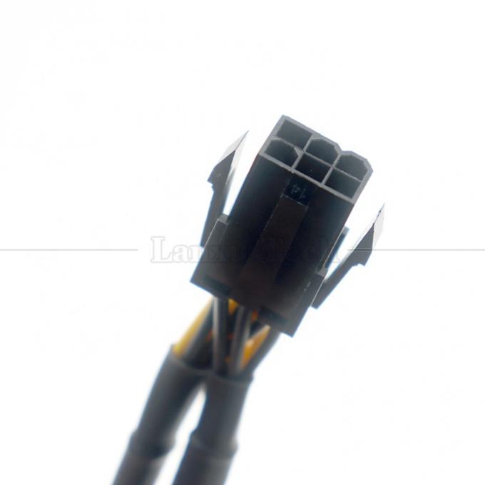 Manteiga 18AWG Pure Cooper Y Splitter 6 Pin para Dual 8 Pin 6+2 PCI Express Adaptador de Potência Extensão Cable PCIe para GPU 4