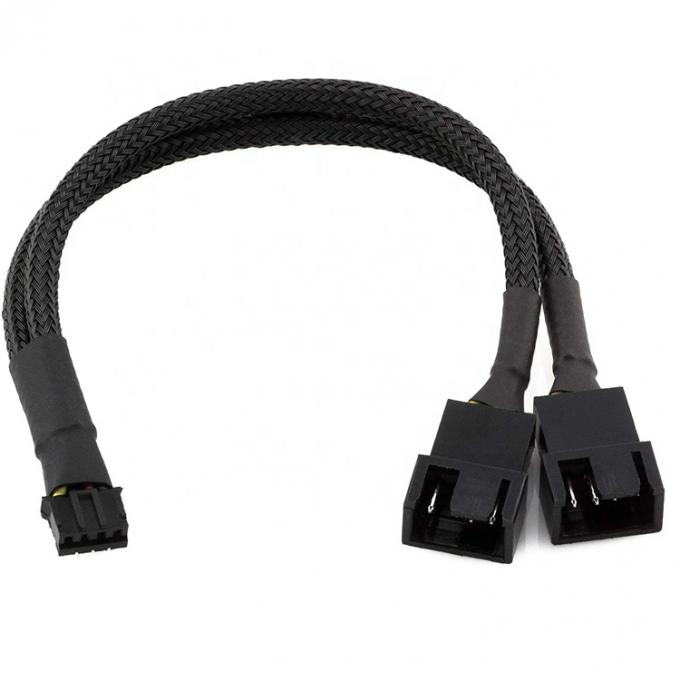 placa-mãe CPU 4 PIN Conector PC Case Controle de temperatura Fano de resfriamento Y Splitter Extensão PWM cabo 1