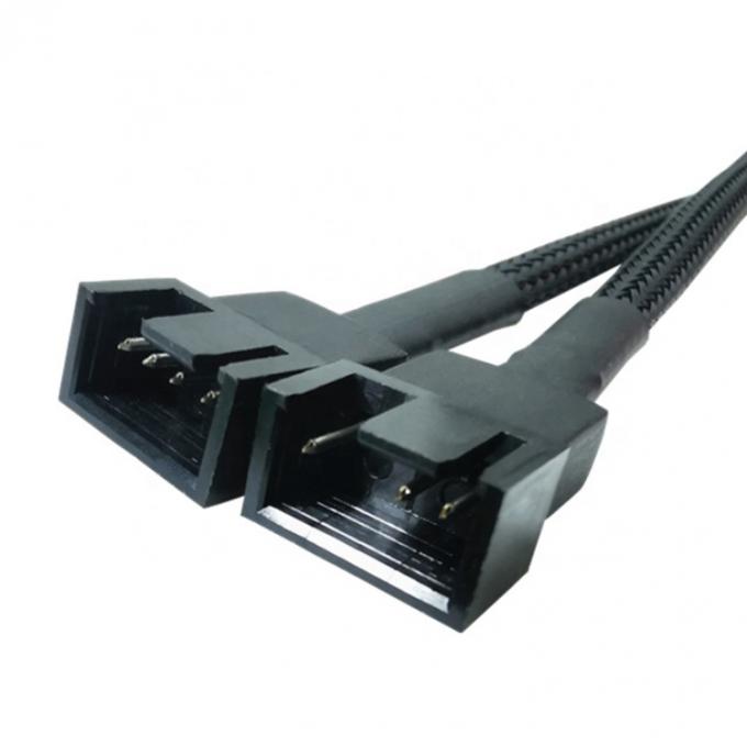 placa-mãe CPU 4 PIN Conector PC Case Controle de temperatura Fano de resfriamento Y Splitter Extensão PWM cabo 2