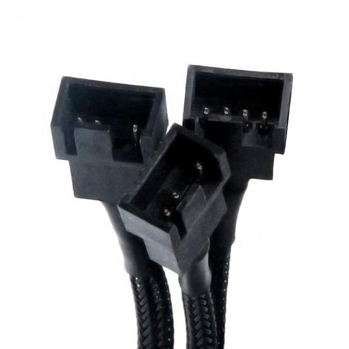 1 a 3 CPU 4 PIN Connector PC Case Controle de temperatura Fano de resfriamento Y Splitter Extension PWM Cable 2