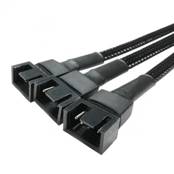 1 a 3 CPU 4 PIN Connector PC Case Controle de temperatura Fano de resfriamento Y Splitter Extension PWM Cable 3