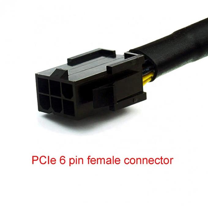 GPU 6 PIN Feminino para Dual 8 PIN Masculino 18AWG PCI Express Motherboard Adaptador de alimentação PCIe Riser 3.0 cabo de extensão 3
