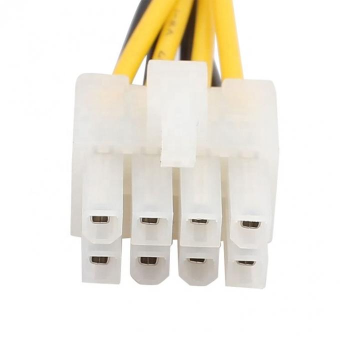 Cable de extensão de alimentação do CPU da placa-mãe ATX de 4 pines feminina para 8 pines masculina 1