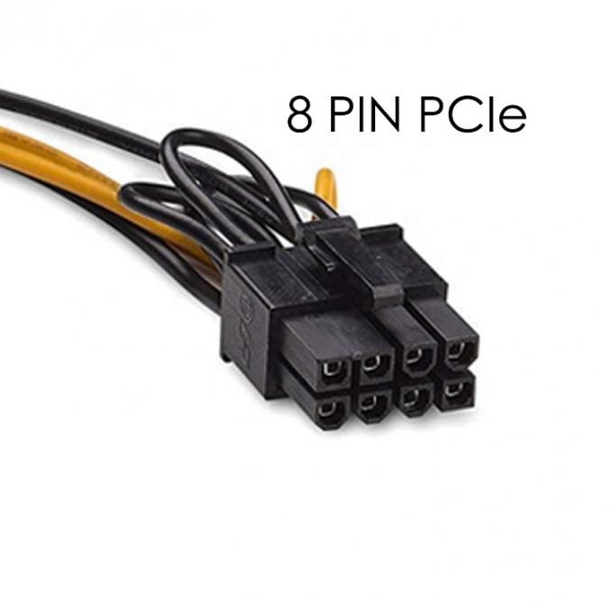 Splitter 8 Pin PCIe Express macho para duplo 15 pin Adaptador de energia Sata ATX cabo 2