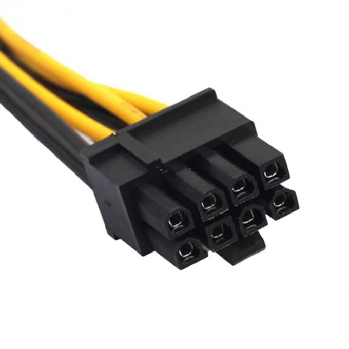 PCIe 8 Pin Macho para Dual 8 Pin Macho PCI Express Graphics Video Card GPU Splitter Power Adapter Cable 4