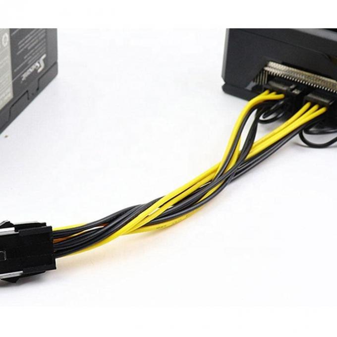 PCIe 8 Pin Macho para Dual 8 Pin Macho PCI Express Graphics Video Card GPU Splitter Power Adapter Cable 5