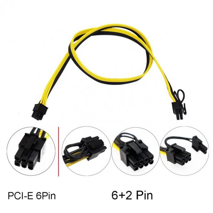 PCIE 6 pin a 8 pin GPU ATX Cartão gráfico de vídeo PCIE PCI Express cabo de alimentação 3