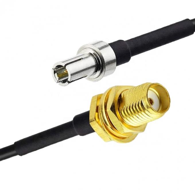 Cable coaxial de conector feminino de antena adaptador de RF personalizado TS9 para SMA 2