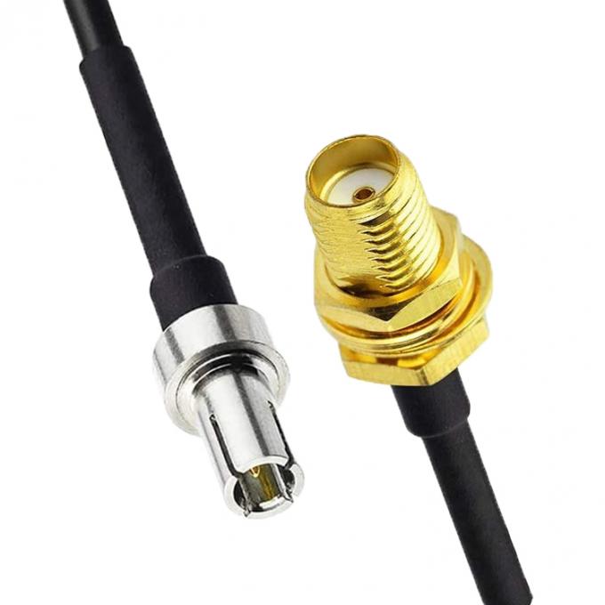 Cable coaxial de conector feminino de antena adaptador de RF personalizado TS9 para SMA 5