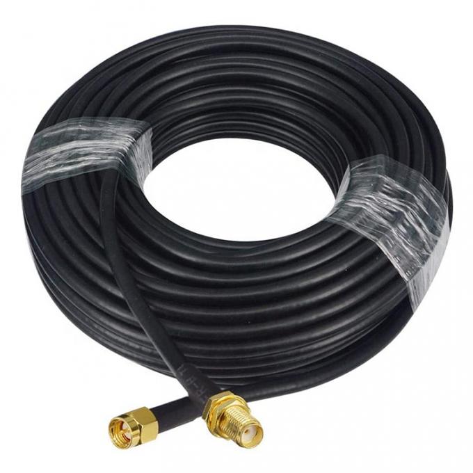 Homem para mulher RG174 RG178 RG316 RG58 Montagem de cabo coaxial de antena RF 4