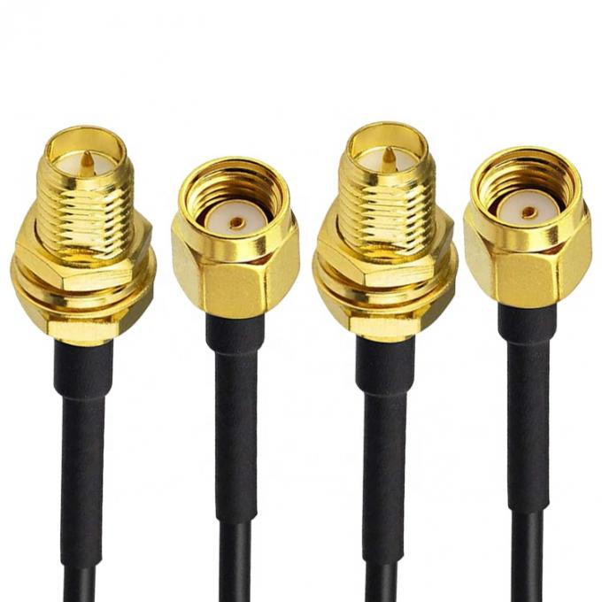 Conectores de adaptador de RF de montagem masculina para SMA 3