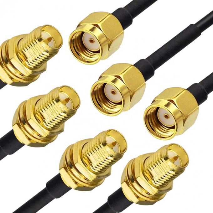 Conectores de adaptador de RF de montagem masculina para SMA 1